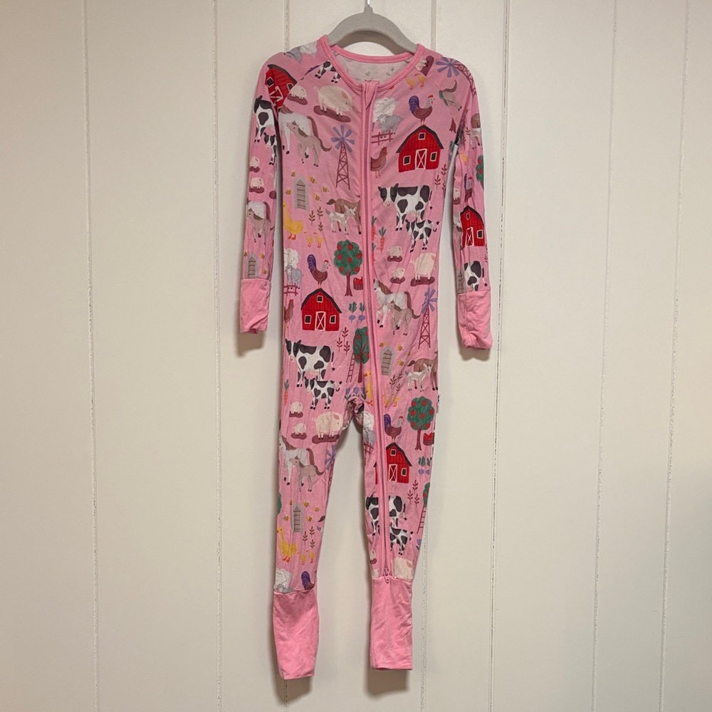 Little Sleepies Pink Farm Zippy